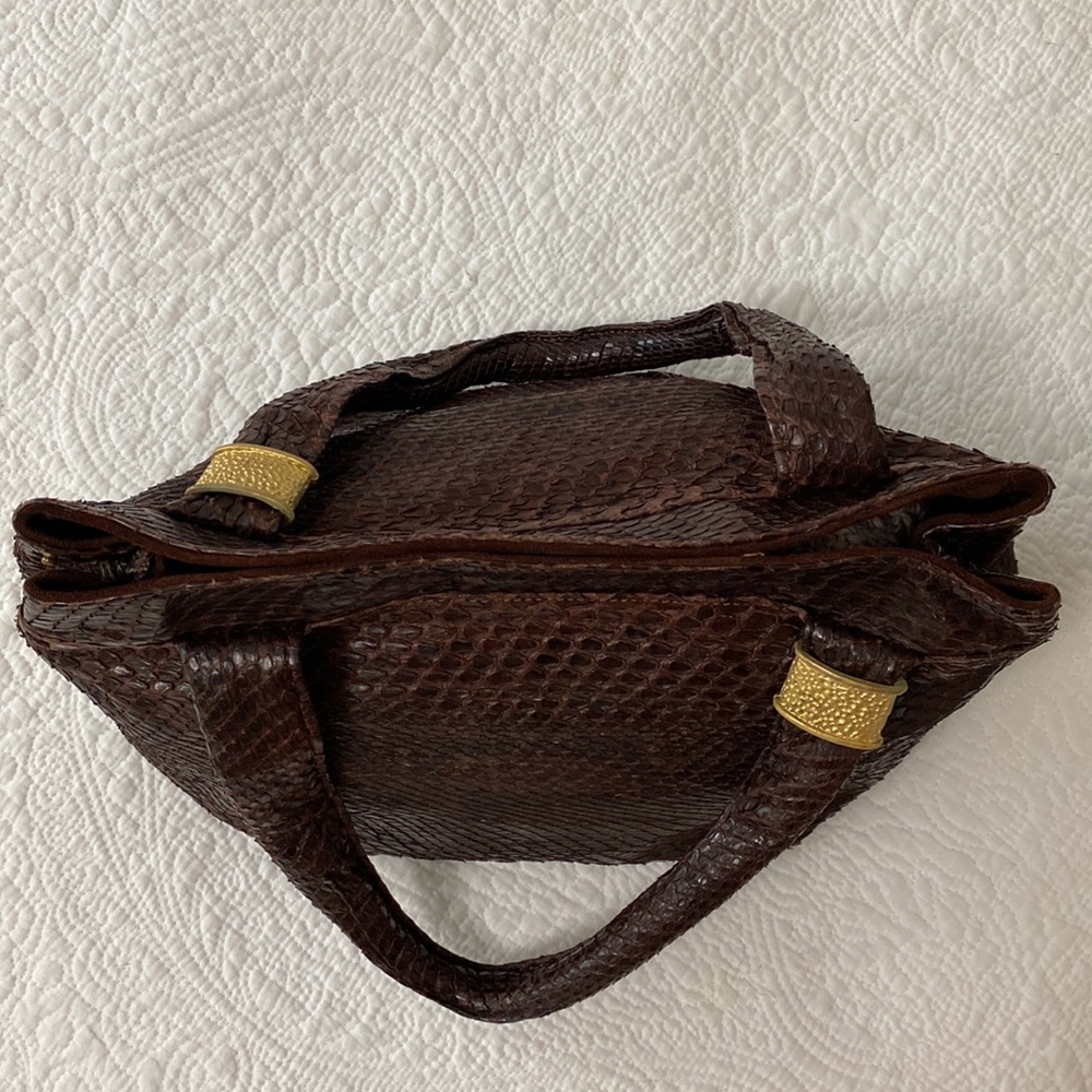 Python Snakeskin Shoulder Bag - Picture 3 of 17